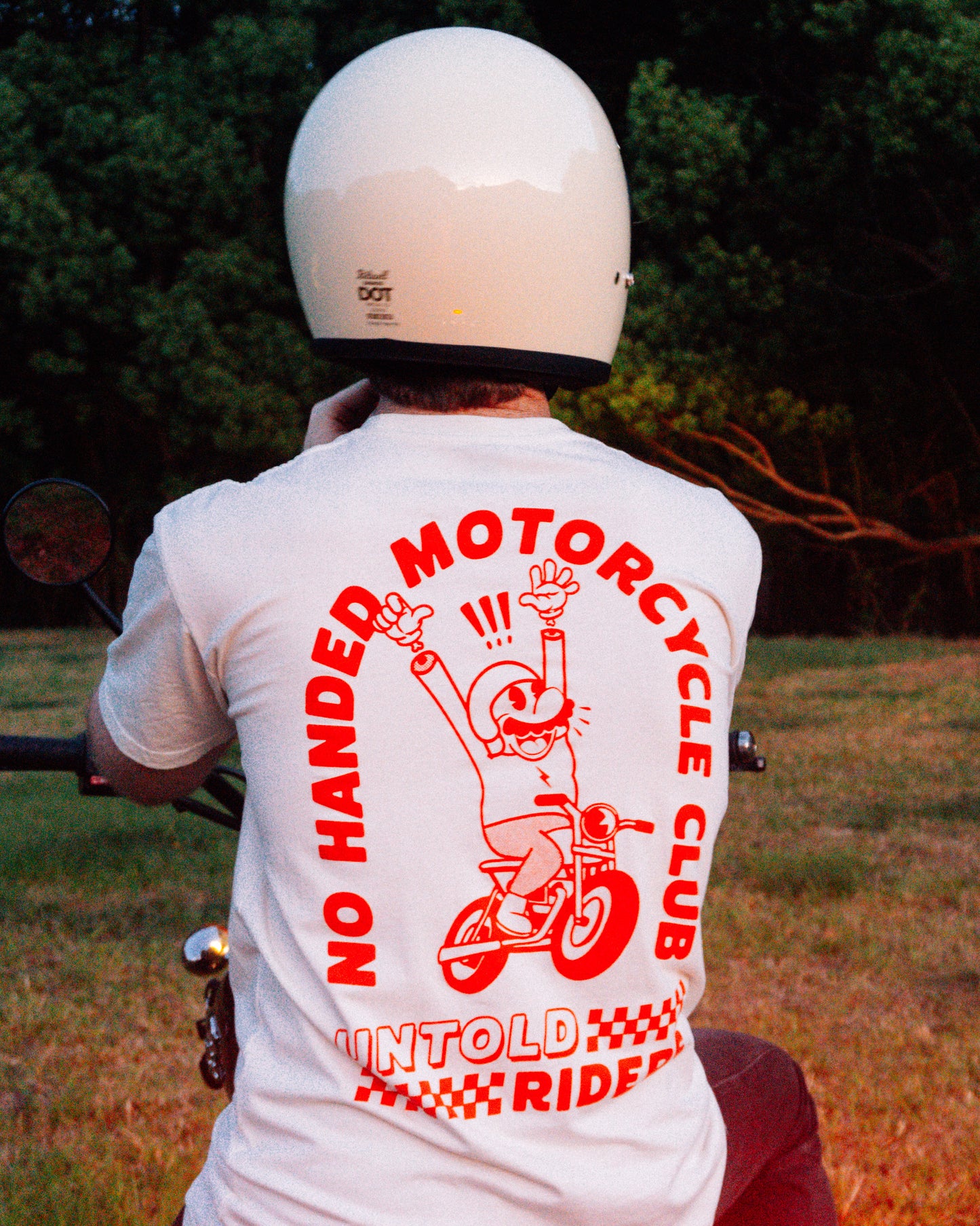 No Handed Tee - Cream