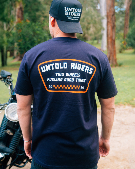 Badge Tee - Navy