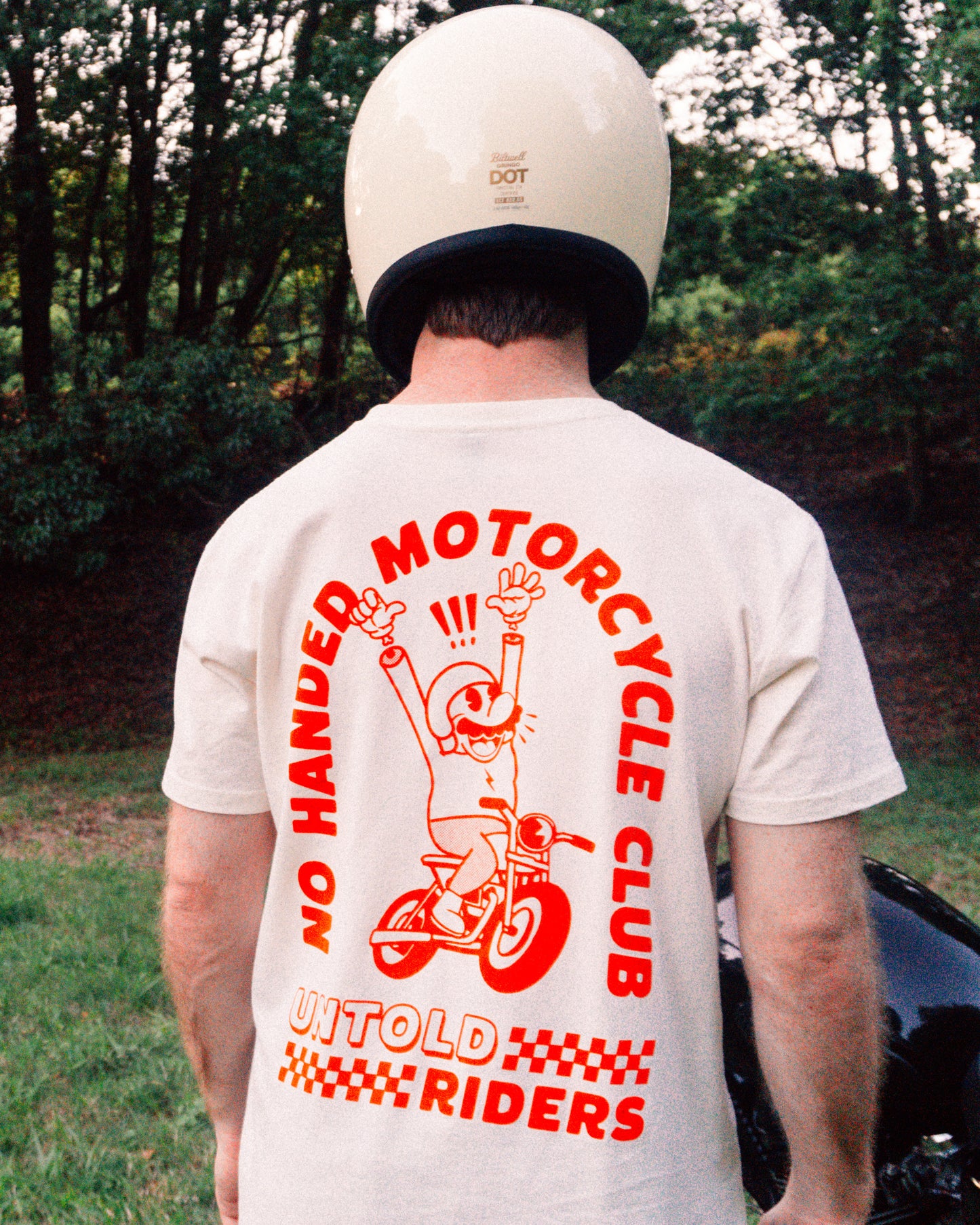 No Handed Tee - Cream