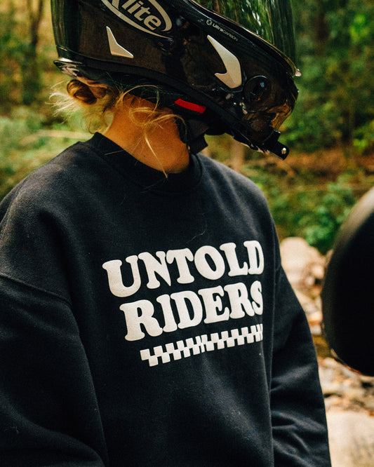 Untold Riders Puff Jumper - Black