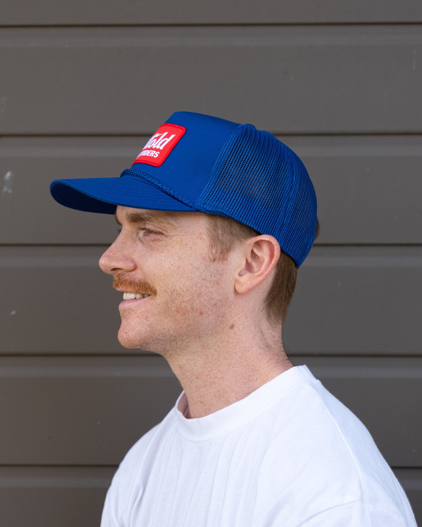 Bolt Rope Trucker Hat | Blue