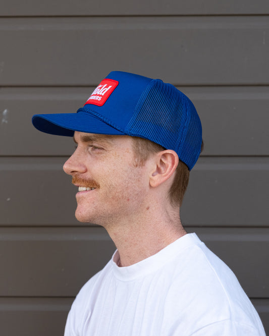 Bolt Rope Trucker Hat | Blue